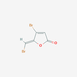 B1674274 2(5H)-Furanone, 4-bromo-5-(bromomethylene)-, (5Z)- CAS No. 247167-54-0