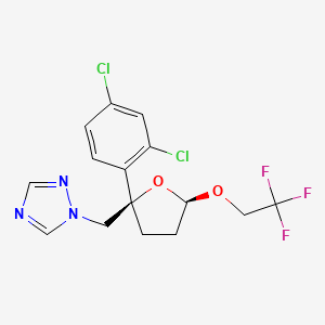 molecular formula C15H14Cl2F3N3O2 B1674278 Furconazole-cis CAS No. 112839-32-4