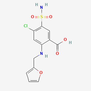 molecular formula C12H11ClN2O5S B1674285 Furosemide CAS No. 54-31-9