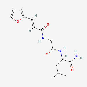 molecular formula C15H21N3O4 B1674288 Furylacryloylglycylleucinamide CAS No. 26400-33-9