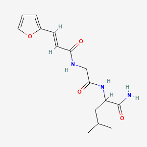 molecular formula C15H21N3O4 B1674288 FA-Gly-Leu-NH2 CAS No. 26400-33-9