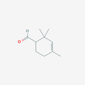 molecular formula C10H16O B167429 3-Cyclohexene-1-carboxaldehyde, 2,2,4-trimethyl- CAS No. 1726-47-2