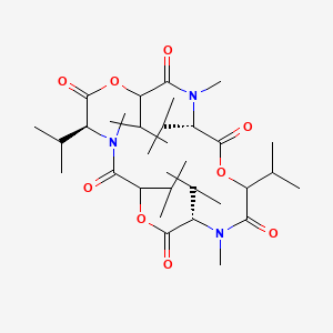 molecular formula C33H57N3O9 B1674290 Fusafungine CAS No. 1393-87-9