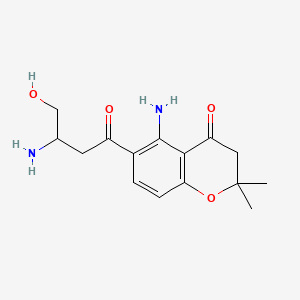 molecular formula C15H20N2O4 B1674292 Fusarochromanone CAS No. 104653-89-6