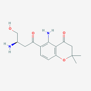 molecular formula C15H20N2O4 B1674293 Fusarochromanone CAS No. 802915-53-3