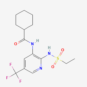molecular formula C15H20F3N3O3S B1674294 Fuzapladib CAS No. 141283-87-6