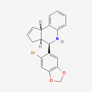 molecular formula C19H16BrNO2 B1674302 AG1557 CAS No. 1161002-05-6