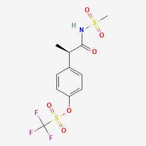 molecular formula C11H12F3NO6S2 B1674319 Ladarixin CAS No. 849776-05-2