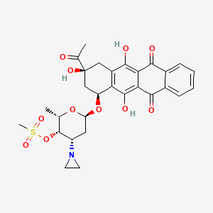 molecular formula C29H31NO11S B1674321 Ladirubicin CAS No. 171047-47-5