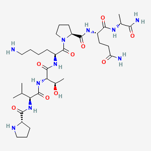 molecular formula C33H58N10O9 B1674324 Lagatide CAS No. 157476-77-2