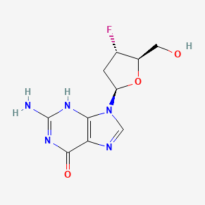 molecular formula C10H12FN5O3 B1674325 Lagociclovir CAS No. 92562-88-4