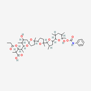 molecular formula C44H67NO13 B1674329 Laidlomycin phenylcarbamate CAS No. 101191-83-7