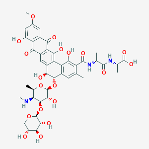 B1674332 L-Alanyl pradimicin A CAS No. 148763-59-1