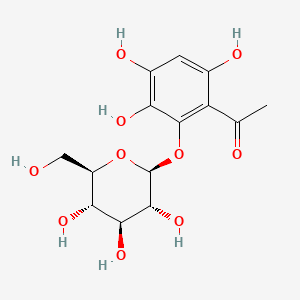 molecular formula C14H18O10 B1674333 Lalioside CAS No. 116964-03-5