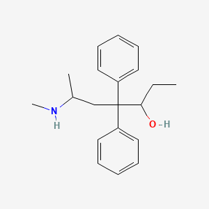 molecular formula C20H27NO B1674336 6-(Methylamino)-4,4-diphenyl-3-heptanol CAS No. 38455-85-5