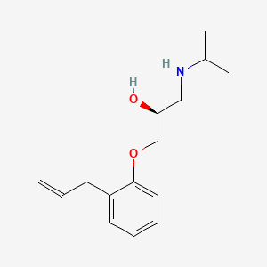molecular formula C15H23NO2 B1674338 (S)-Alprenolol CAS No. 23846-71-1