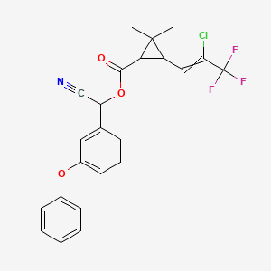 molecular formula C23H19ClF3NO3 B1674340 gamma-Cyhalothrin CAS No. 91465-08-6