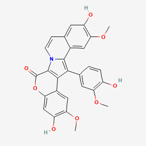 molecular formula C28H21NO8 B1674345 Lamellarin D CAS No. 97614-65-8