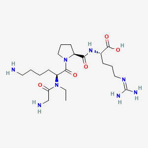 molecular formula C21H40N8O5 B1674362 Icrocaptide CAS No. 169543-49-1