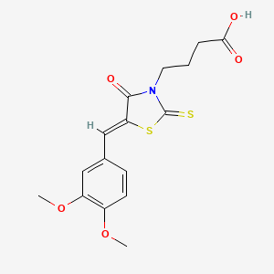 molecular formula C16H17NO5S2 B1674365 iCRT-5 CAS No. 18623-44-4
