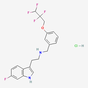 molecular formula C20H20ClF5N2O B1674369 Idalopirdine hydrochloride CAS No. 467458-02-2