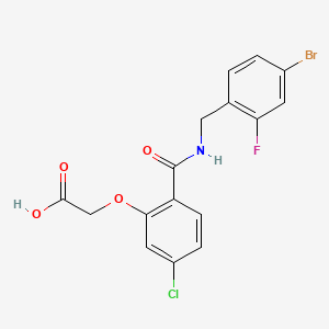 molecular formula C16H12BrClFNO4 B1674370 IDD388 CAS No. 314297-26-2