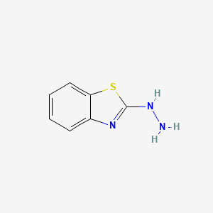 molecular formula C7H7N3S B1674376 2-Hydrazinobenzothiazole CAS No. 615-21-4