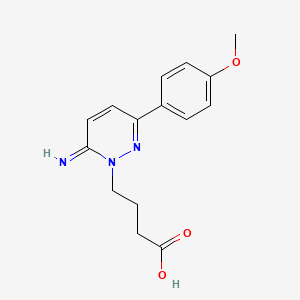 molecular formula C15H17N3O3 B1674388 Gabazine free base CAS No. 105538-73-6