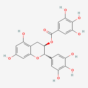 molecular formula C22H18O11 B1674408 (-)-Gallocatechin gallate CAS No. 4233-96-9