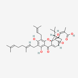 molecular formula C38H46O8 B1674417 Gambogenic Acid CAS No. 173932-75-7