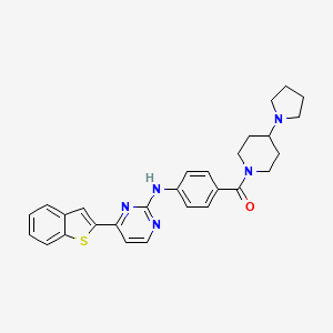 molecular formula C28H29N5OS B1674433 IKK 16 CAS No. 873225-46-8