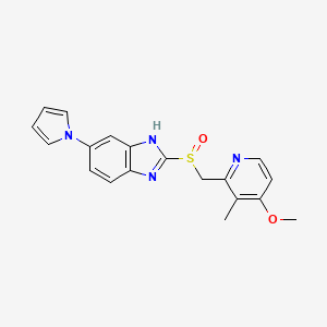 molecular formula C19H18N4O2S B1674436 伊拉普拉唑 CAS No. 172152-36-2