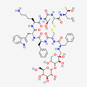molecular formula C61H86N10O20S2 B1674437 Ilatreotide CAS No. 119719-11-8