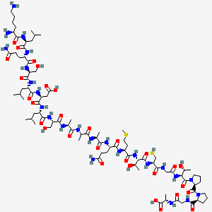molecular formula C86H146N24O30S2 B1674440 Laminin B1 (1363-1383) CAS No. 112761-58-7