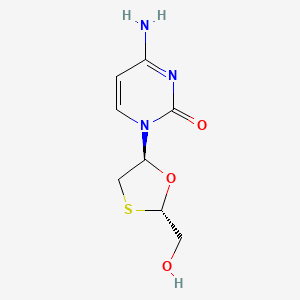 molecular formula C8H11N3O3S B1674445 Lamivudine, (+/-)-trans- CAS No. 131086-22-1