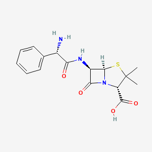 molecular formula C16H19N3O4S B1674447 Ampicillin, L- CAS No. 19379-33-0