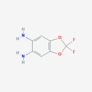 molecular formula C7H6F2N2O2 B167445 2,2-Difluorobenzo[d][1,3]dioxole-5,6-diamine CAS No. 1744-12-3