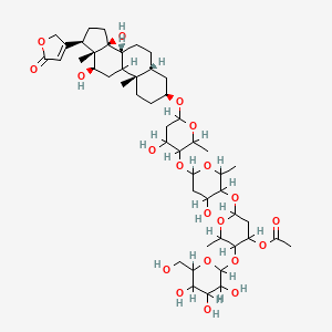 molecular formula C49H76O20 B1674451 lanatoside C CAS No. 17575-22-3