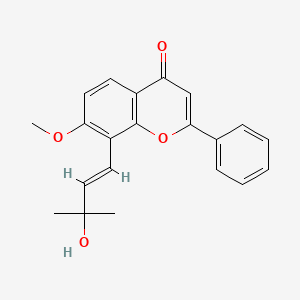 molecular formula C21H20O4 B1674455 Lanceolatin A CAS No. 41689-78-5