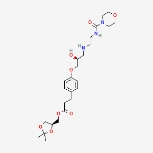 molecular formula C25H39N3O8 B1674458 Landiolol CAS No. 133242-30-5
