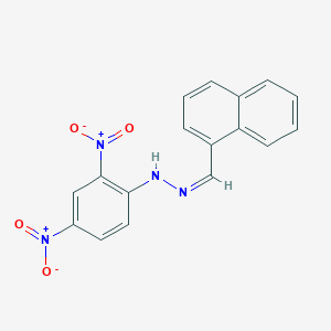 molecular formula C17H12N4O4 B167446 1-Naphthalenecarbaldehyde 2,4-dinitrophenyl hydrazone CAS No. 1773-51-9