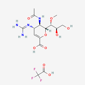 molecular formula C15H23F3N4O9 B1674465 Laninamivir trifluoroacetate CAS No. 203120-18-7