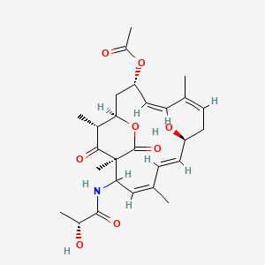 molecular formula C27H37NO8 B1674467 Lankacidinol A CAS No. 23498-36-4