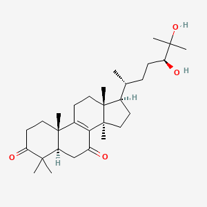 molecular formula C30H48O4 B1674474 灵芝醇A CAS No. 217476-73-8
