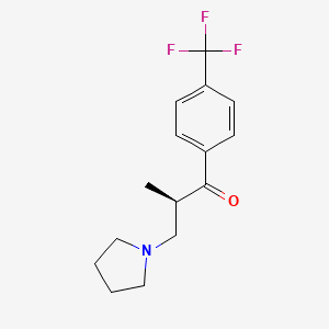 molecular formula C15H18F3NO B1674479 Lanperisone CAS No. 116287-14-0