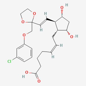 molecular formula C24H31ClO7 B1674480 Lanproston CAS No. 105674-77-9