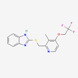 molecular formula C16H14F3N3OS B1674483 Lansoprazole sulfide CAS No. 103577-40-8
