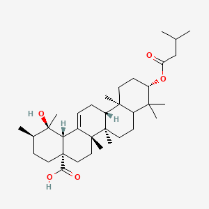 molecular formula C35H56O5 B1674488 Lantaiursolic acid CAS No. 150853-96-6