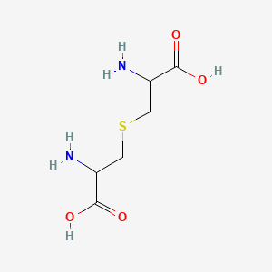 molecular formula C6H12N2O4S B1674491 Bis(2-amino-2-carboxyethyl)sulfide CAS No. 922-55-4