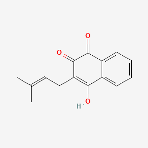 molecular formula C15H14O3 B1674495 Lapachol CAS No. 84-79-7